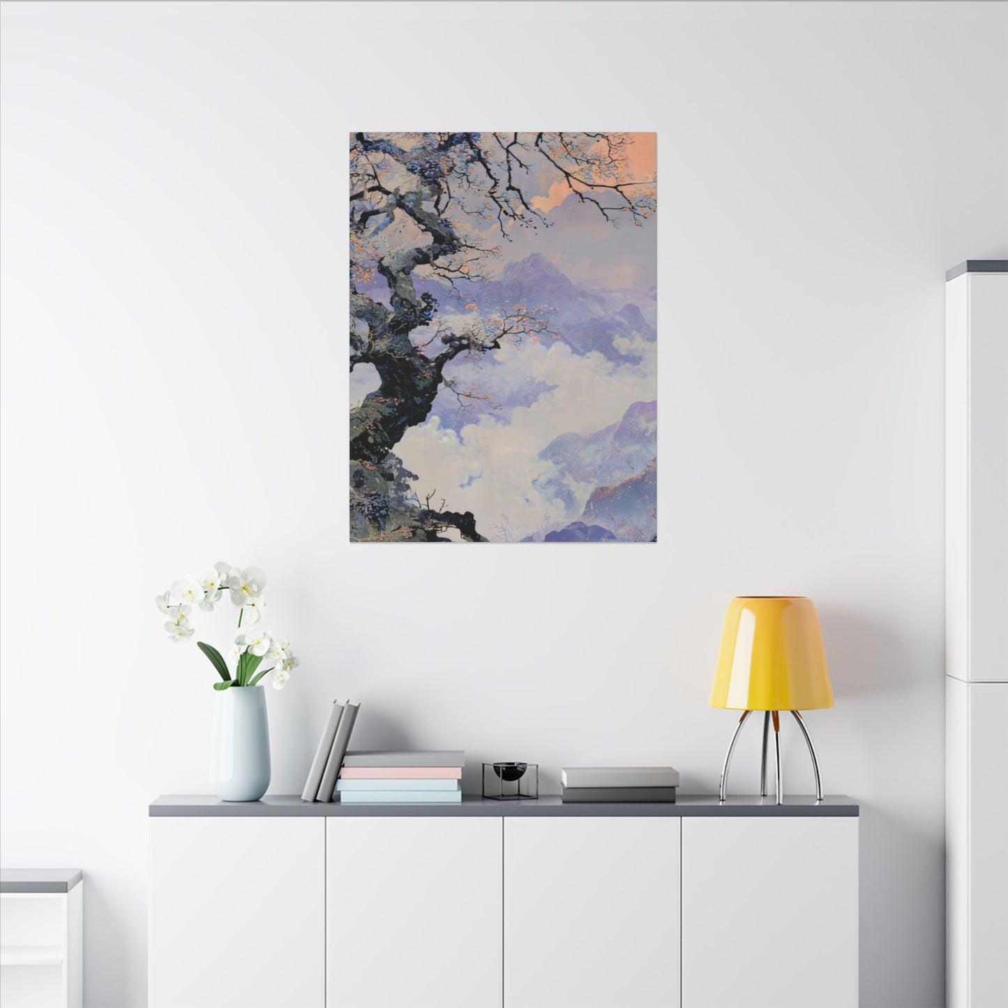 Matte Canvas Wall Art - Serene Landscape Decor, Home Decor, Nature Artwork, Gift for Art Lovers, Modern Wall Hanging, Timeless Decor